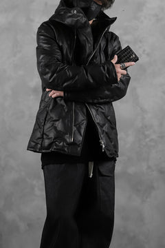画像をギャラリービューアに読み込む, BACKLASH THE LINE exclusive HOODED DOWN JACKET / GUIDI CALF + POLISH WHITE GOOSE (BLACK)