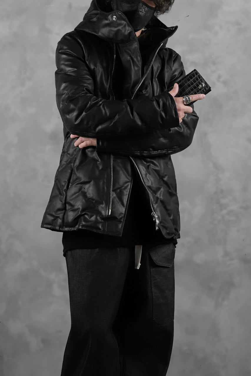 画像をギャラリービューアに読み込む, BACKLASH THE LINE exclusive HOODED DOWN JACKET / GUIDI CALF + POLISH WHITE GOOSE (BLACK)