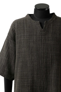 画像をギャラリービューアに読み込む, COLINA KEY NECK PULLOVER SHIRT / GARABO LIGHT SASHIKO (ZAKURO)