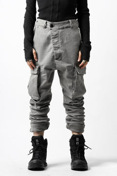 画像をギャラリービューアに読み込む, 11 BY BORIS BIDJAN SABERI CARGO POCKET PANT "P21B-F1451" (STRETCH DENIM / USED GREY)