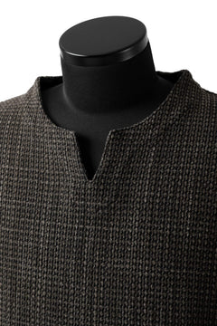 画像をギャラリービューアに読み込む, COLINA KEY NECK PULLOVER SHIRT / GARABO LIGHT SASHIKO (ZAKURO)