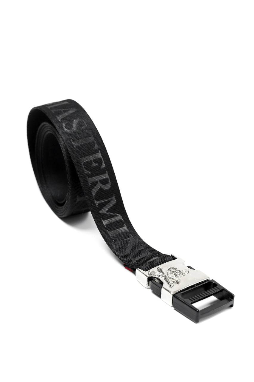 画像をギャラリービューアに読み込む, mastermind JAPAN DETACHABLE BUCKLE WOVEN BELT (BLACK)