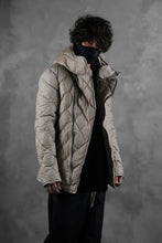 画像をギャラリービューアに読み込む, ISAMU KATAYAMA BACKLASH HOODED DOWN JACKET / WAXY KANGAROO + POLISH WHITE GOOSE (WHITE)