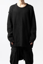画像をギャラリービューアに読み込む, KLASICA SAB CREW PULL OVER / WOOL&COTTON JERSEY (BLACK)