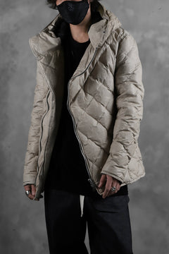 画像をギャラリービューアに読み込む, ISAMU KATAYAMA BACKLASH HOODED DOWN JACKET / WAXY KANGAROO + POLISH WHITE GOOSE (WHITE)