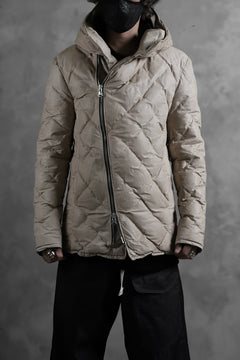 画像をギャラリービューアに読み込む, ISAMU KATAYAMA BACKLASH HOODED DOWN JACKET / WAXY KANGAROO + POLISH WHITE GOOSE (WHITE)