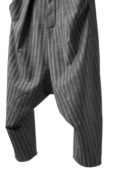 画像をギャラリービューアに読み込む, SOSNOVSKA exclusive CLOWN STYLE PANTS / HERRINGBONE WOOL STRETCH (GREY STRIPE)