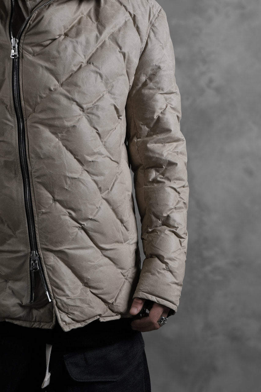 画像をギャラリービューアに読み込む, ISAMU KATAYAMA BACKLASH HOODED DOWN JACKET / WAXY KANGAROO + POLISH WHITE GOOSE (WHITE)