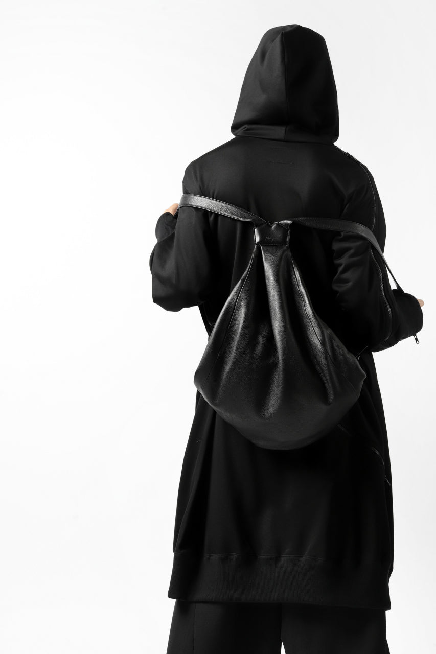 画像をギャラリービューアに読み込む, discord Yohji Yamamoto SOFT CALF SHRINK LEATHER BACK PACK (BLACK)