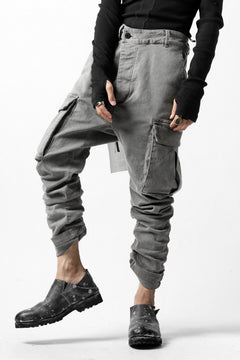 画像をギャラリービューアに読み込む, 11 BY BORIS BIDJAN SABERI CARGO POCKET PANT "P21B-F1451" (STRETCH DENIM / USED GREY)
