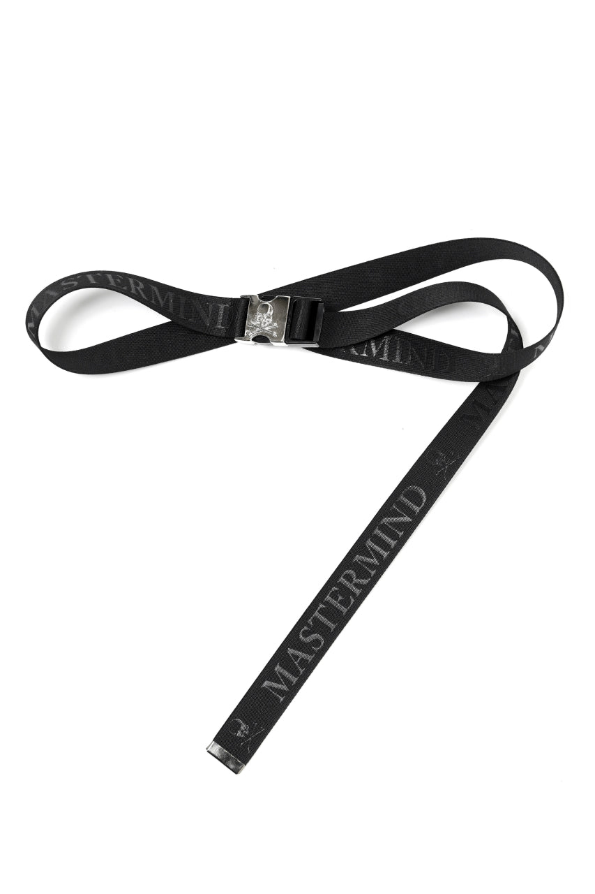 画像をギャラリービューアに読み込む, mastermind JAPAN DETACHABLE BUCKLE WOVEN BELT (BLACK)