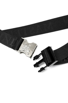 画像をギャラリービューアに読み込む, mastermind JAPAN DETACHABLE BUCKLE WOVEN BELT (BLACK)