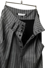 画像をギャラリービューアに読み込む, SOSNOVSKA exclusive CLOWN STYLE PANTS / HERRINGBONE WOOL STRETCH (GREY STRIPE)