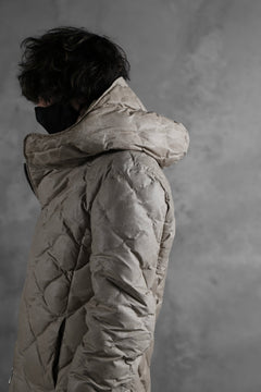 画像をギャラリービューアに読み込む, ISAMU KATAYAMA BACKLASH HOODED DOWN JACKET / WAXY KANGAROO + POLISH WHITE GOOSE (WHITE)