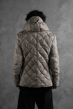 画像をギャラリービューアに読み込む, ISAMU KATAYAMA BACKLASH HOODED DOWN JACKET / WAXY KANGAROO + POLISH WHITE GOOSE (WHITE)
