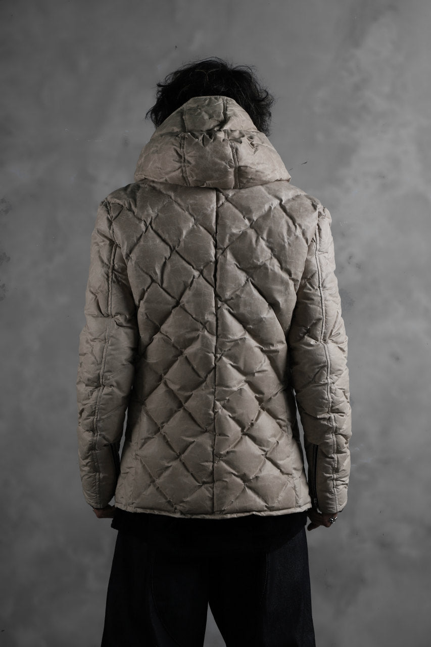画像をギャラリービューアに読み込む, ISAMU KATAYAMA BACKLASH HOODED DOWN JACKET / WAXY KANGAROO + POLISH WHITE GOOSE (WHITE)