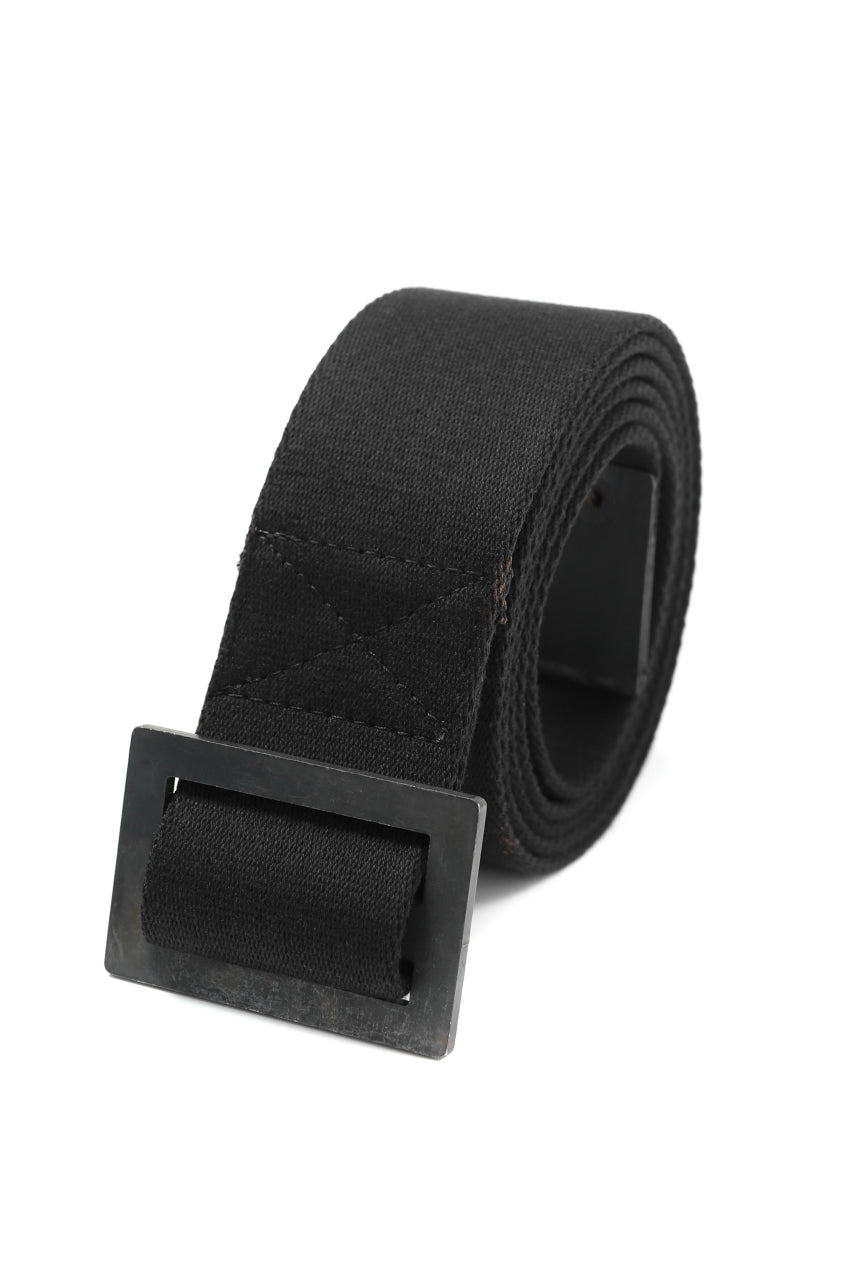 画像をギャラリービューアに読み込む, BORIS BIDJAN SABERI FABRIC & PLATE BELT / OBJECT DYED "BELT5-SIN" (BLACK)