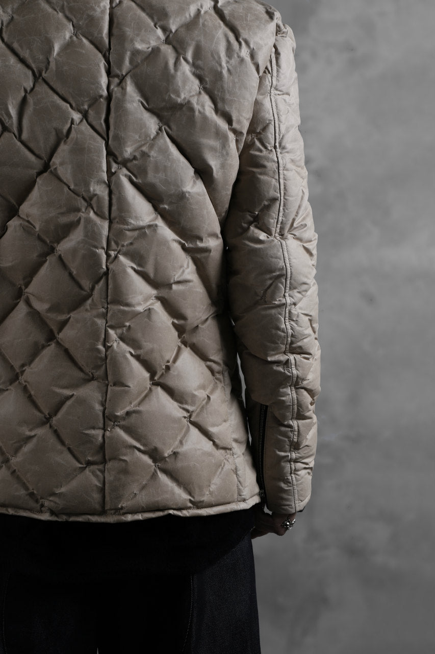 画像をギャラリービューアに読み込む, ISAMU KATAYAMA BACKLASH HOODED DOWN JACKET / WAXY KANGAROO + POLISH WHITE GOOSE (WHITE)