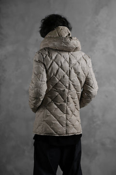 画像をギャラリービューアに読み込む, ISAMU KATAYAMA BACKLASH HOODED DOWN JACKET / WAXY KANGAROO + POLISH WHITE GOOSE (WHITE)