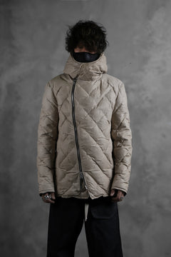 画像をギャラリービューアに読み込む, ISAMU KATAYAMA BACKLASH HOODED DOWN JACKET / WAXY KANGAROO + POLISH WHITE GOOSE (WHITE)