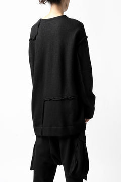 画像をギャラリービューアに読み込む, KLASICA SAB CREW PULL OVER / WOOL&COTTON JERSEY (BLACK)