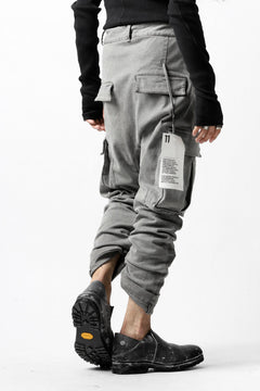 画像をギャラリービューアに読み込む, 11 BY BORIS BIDJAN SABERI CARGO POCKET PANT "P21B-F1451" (STRETCH DENIM / USED GREY)
