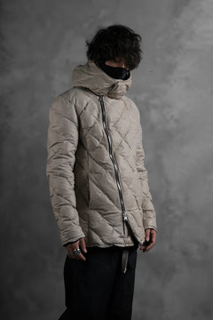 画像をギャラリービューアに読み込む, ISAMU KATAYAMA BACKLASH HOODED DOWN JACKET / WAXY KANGAROO + POLISH WHITE GOOSE (WHITE)