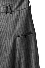 画像をギャラリービューアに読み込む, SOSNOVSKA exclusive CLOWN STYLE PANTS / HERRINGBONE WOOL STRETCH (GREY STRIPE)