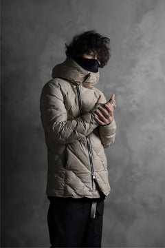 画像をギャラリービューアに読み込む, ISAMU KATAYAMA BACKLASH HOODED DOWN JACKET / WAXY KANGAROO + POLISH WHITE GOOSE (WHITE)