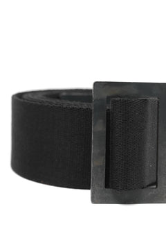 画像をギャラリービューアに読み込む, BORIS BIDJAN SABERI FABRIC & PLATE BELT / OBJECT DYED "BELT5-SIN" (BLACK)