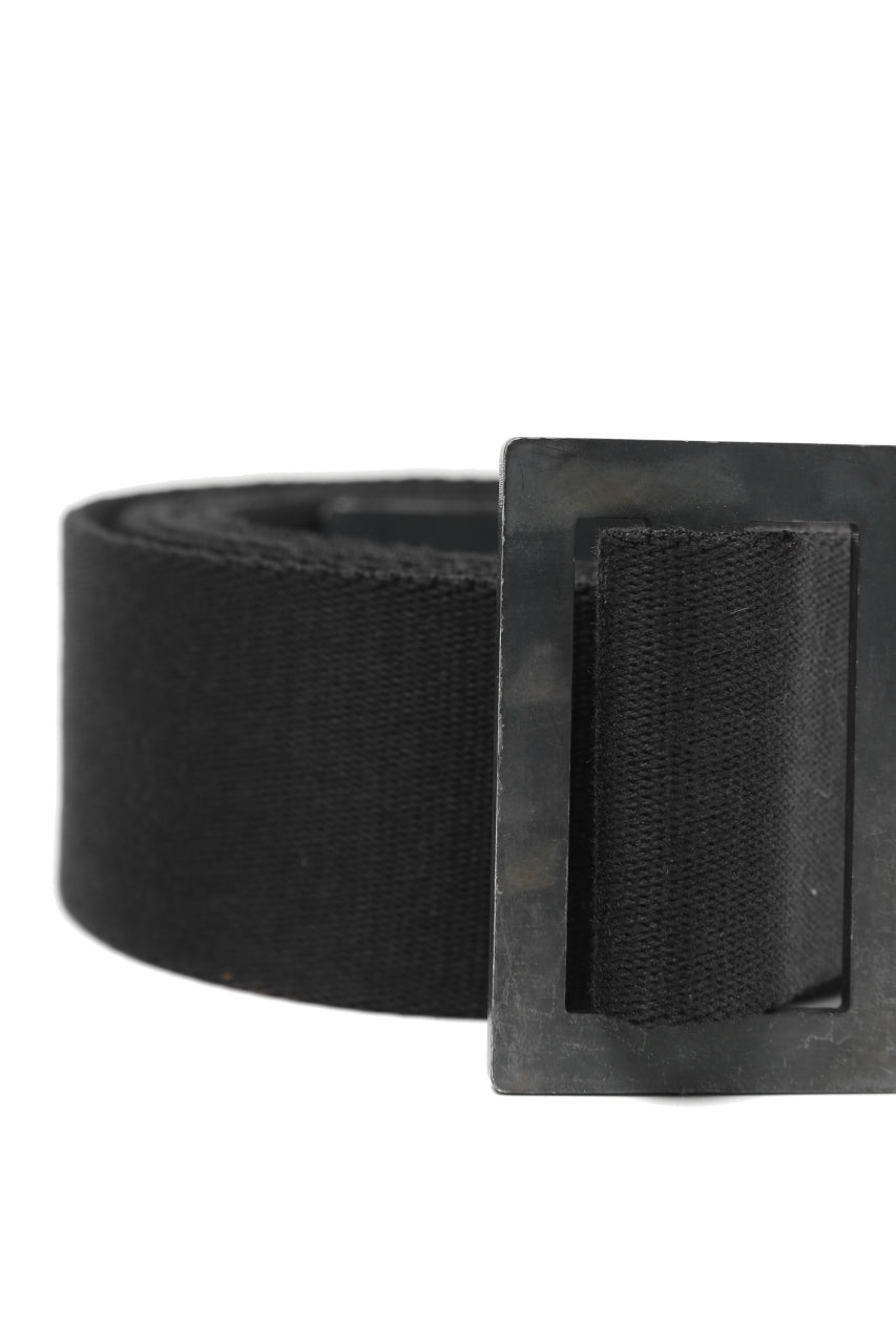 画像をギャラリービューアに読み込む, BORIS BIDJAN SABERI FABRIC & PLATE BELT / OBJECT DYED "BELT5-SIN" (BLACK)