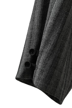 画像をギャラリービューアに読み込む, SOSNOVSKA exclusive CLOWN STYLE PANTS / HERRINGBONE WOOL STRETCH (GREY STRIPE)