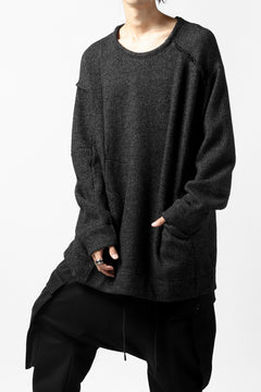 画像をギャラリービューアに読み込む, KLASICA SAB CREW PULL OVER / WOOL&COTTON JERSEY (HEATHER)
