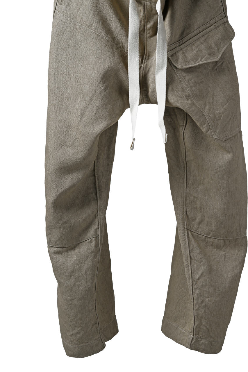 Load image into Gallery viewer, sus-sous trousers MK-1 / L100 herringbone washer (SAND BEIGE)