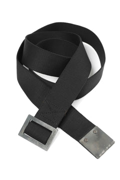 画像をギャラリービューアに読み込む, BORIS BIDJAN SABERI FABRIC & PLATE BELT / OBJECT DYED "BELT5-SIN" (BLACK)