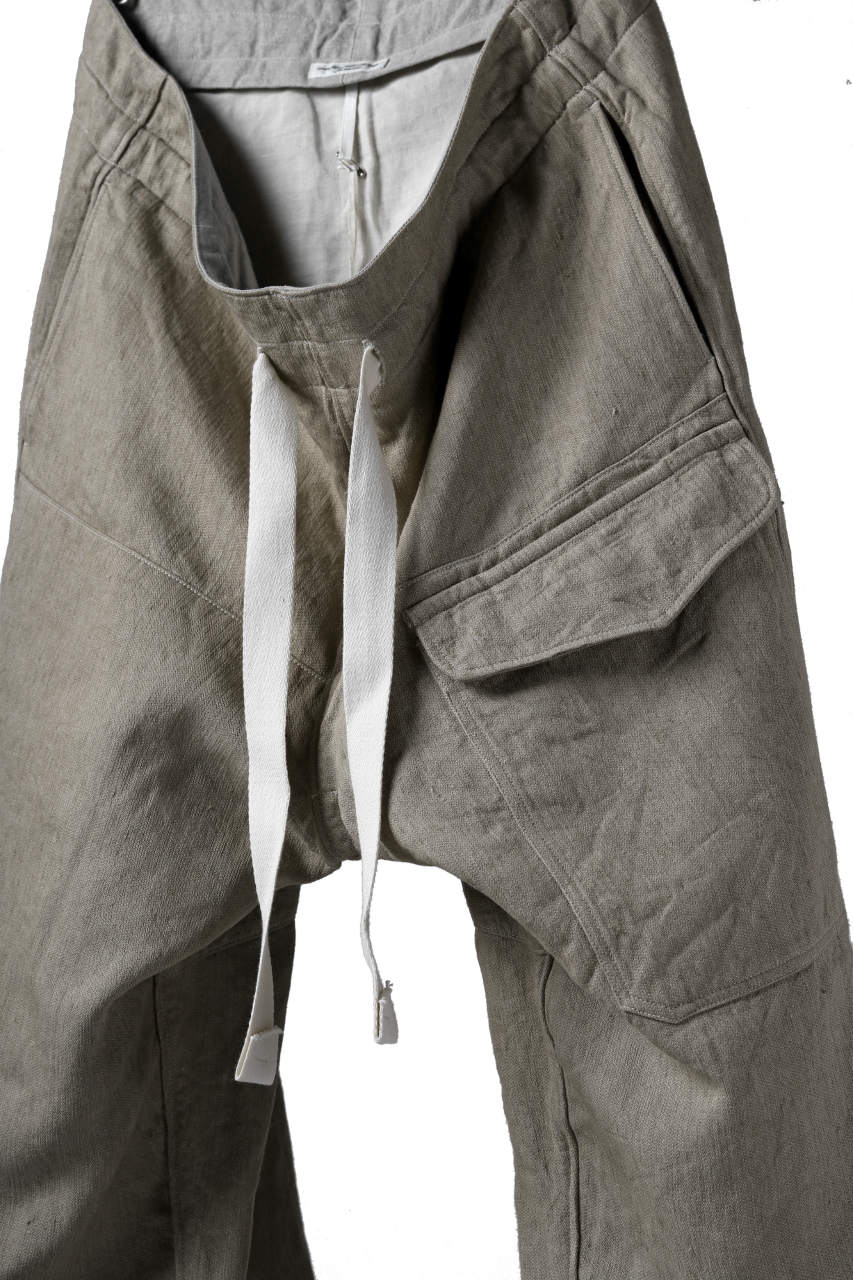 Load image into Gallery viewer, sus-sous trousers MK-1 / L100 herringbone washer (SAND BEIGE)