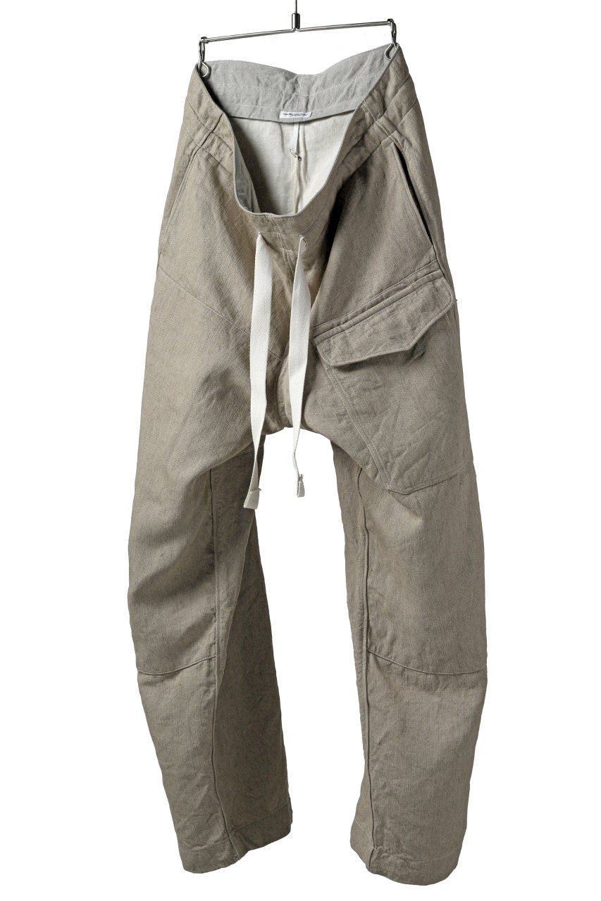 Load image into Gallery viewer, sus-sous trousers MK-1 / L100 herringbone washer (SAND BEIGE)