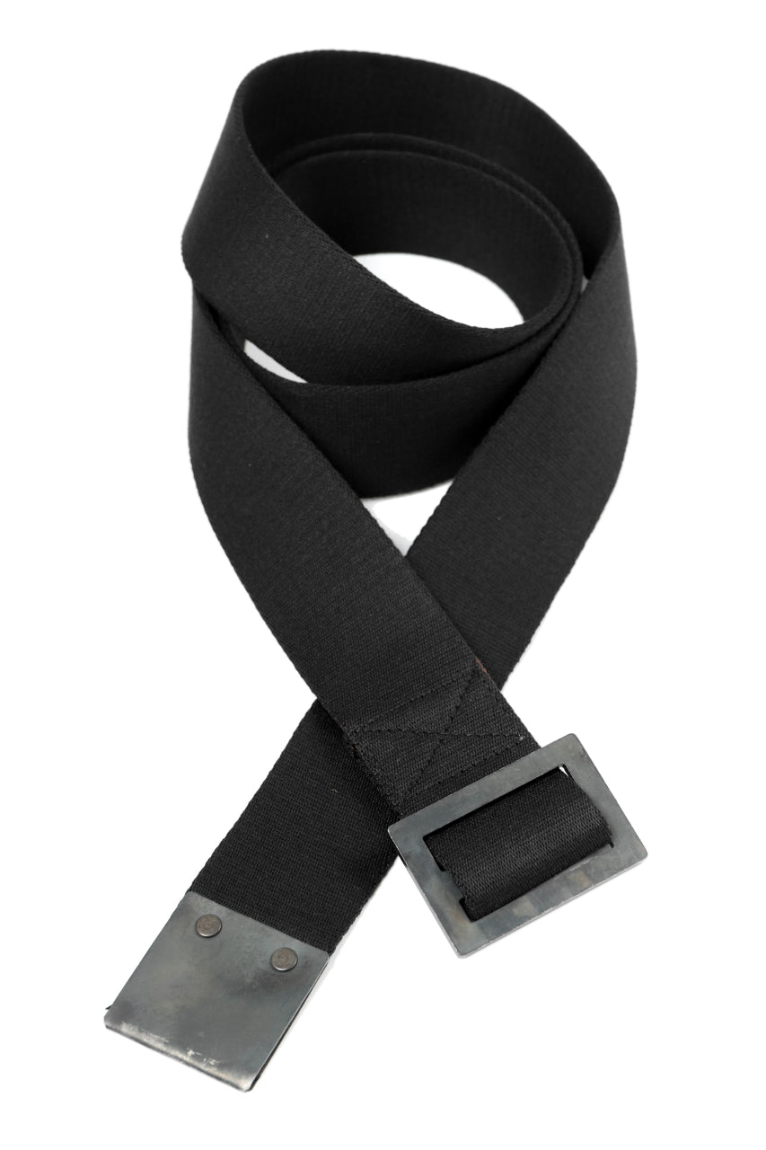 画像をギャラリービューアに読み込む, BORIS BIDJAN SABERI FABRIC & PLATE BELT / OBJECT DYED "BELT5-SIN" (BLACK)