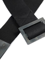 画像をギャラリービューアに読み込む, BORIS BIDJAN SABERI FABRIC & PLATE BELT / OBJECT DYED "BELT5-SIN" (BLACK)