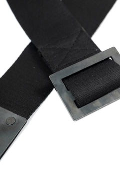 画像をギャラリービューアに読み込む, BORIS BIDJAN SABERI FABRIC & PLATE BELT / OBJECT DYED "BELT5-SIN" (BLACK)