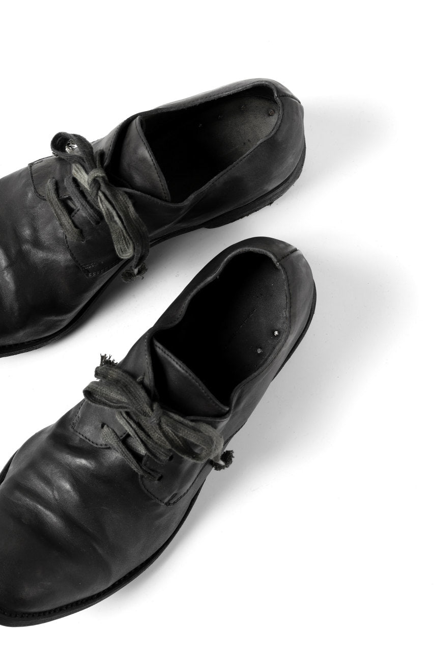 画像をギャラリービューアに読み込む, A DICIANNOVEVENTITRE A1923 DERBY SHOES 033N / HORSE FIORE OILED LEATHER (NERO)
