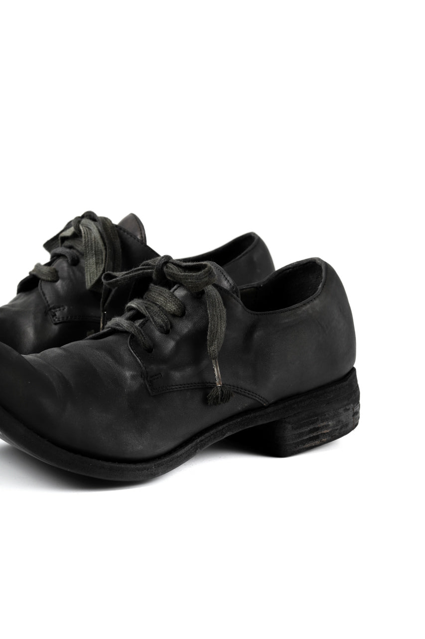 画像をギャラリービューアに読み込む, A DICIANNOVEVENTITRE A1923 DERBY SHOES 033N / HORSE FIORE OILED LEATHER (NERO)