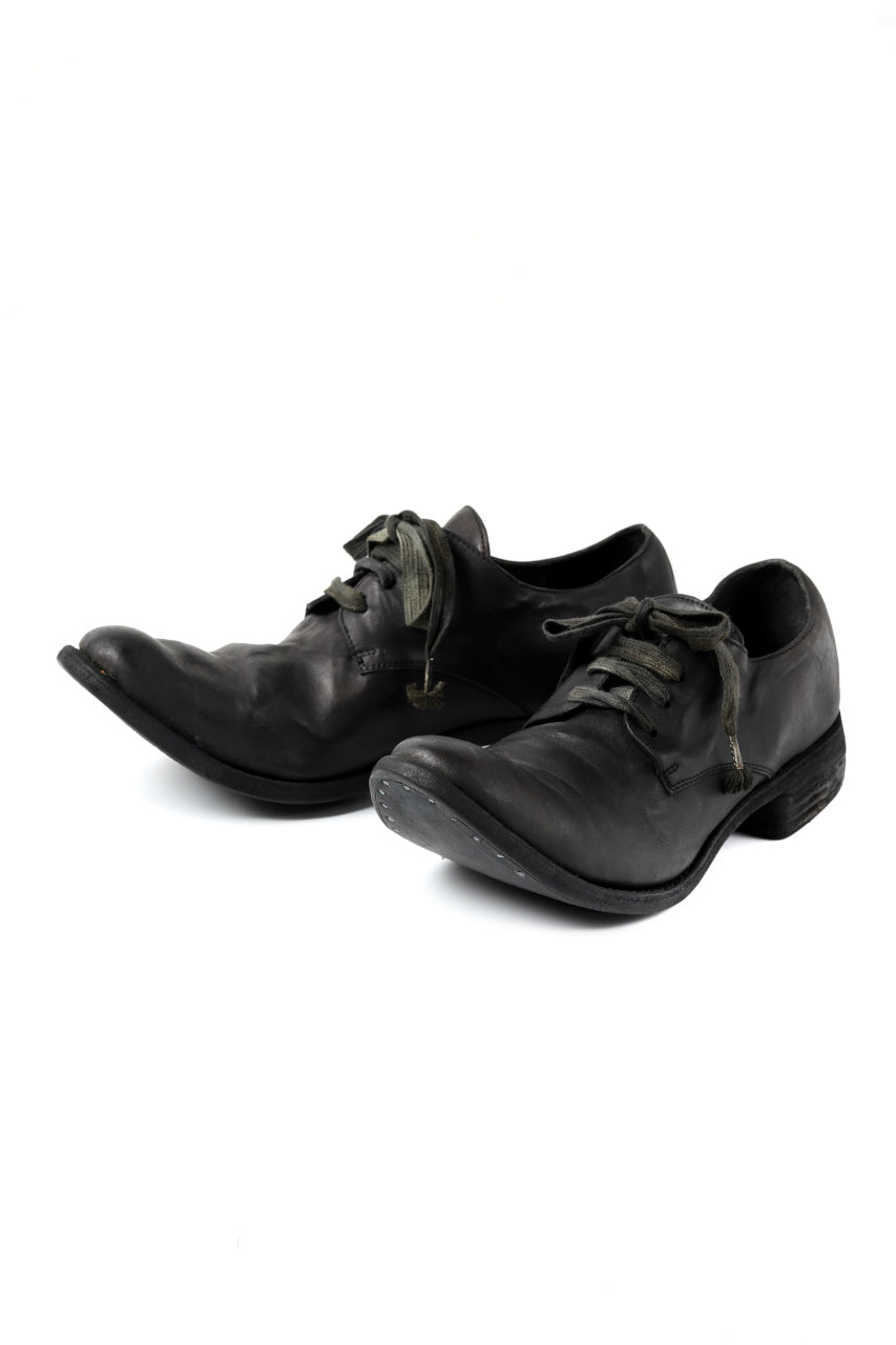 画像をギャラリービューアに読み込む, A DICIANNOVEVENTITRE A1923 DERBY SHOES 033N / HORSE FIORE OILED LEATHER (NERO)