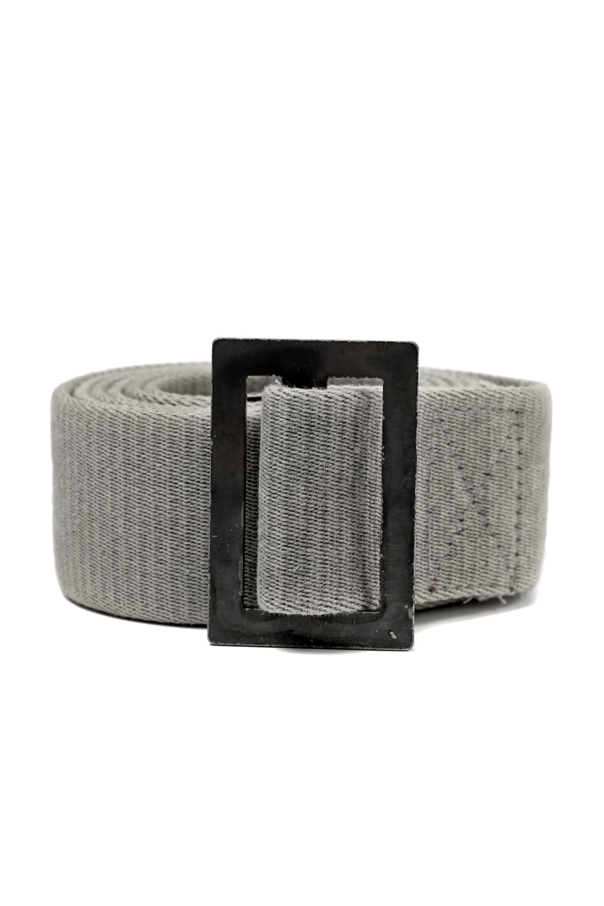 画像をギャラリービューアに読み込む, BORIS BIDJAN SABERI FABRIC & PLATE BELT / OBJECT DYED "BELT5-SIN" (CARBON GREY)