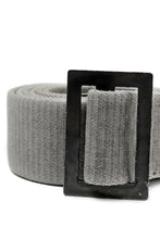 画像をギャラリービューアに読み込む, BORIS BIDJAN SABERI FABRIC & PLATE BELT / OBJECT DYED "BELT5-SIN" (CARBON GREY)