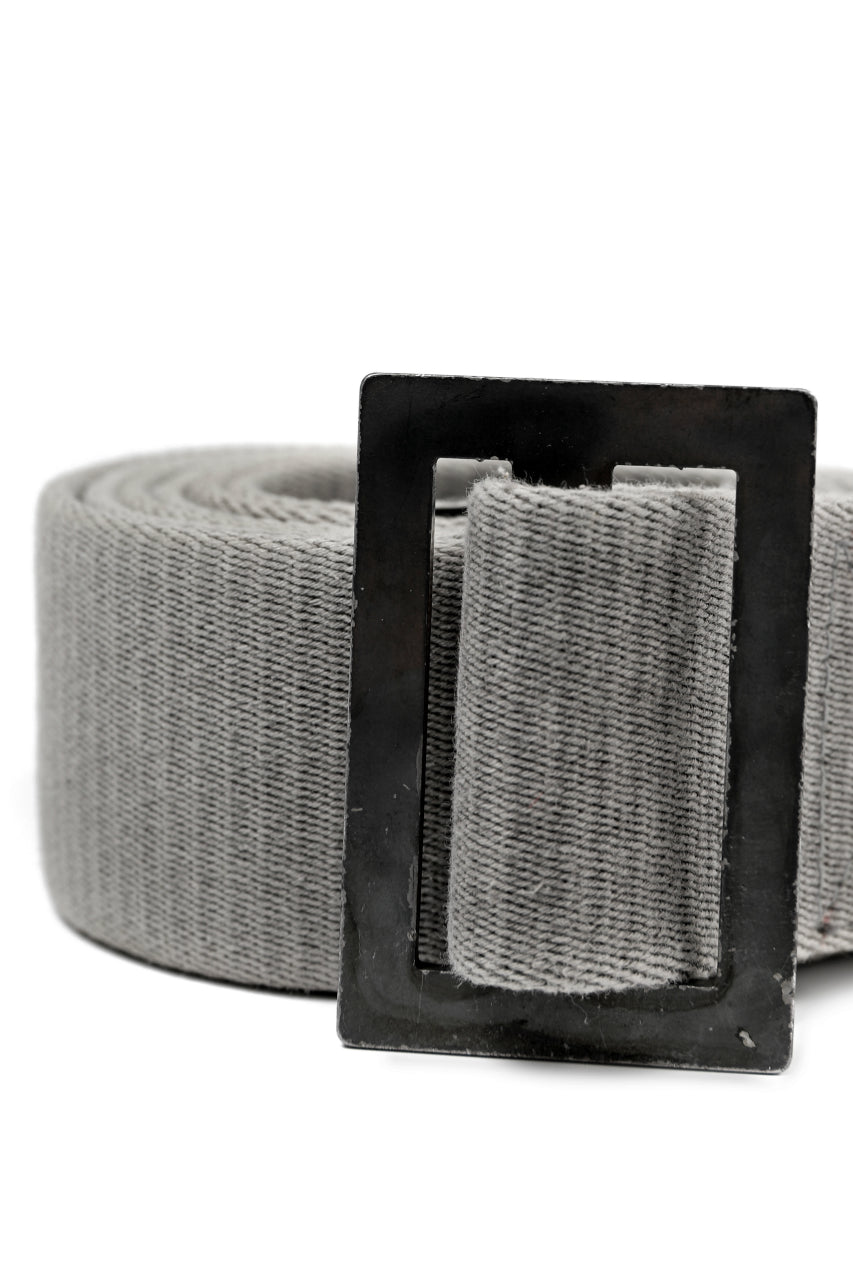 画像をギャラリービューアに読み込む, BORIS BIDJAN SABERI FABRIC & PLATE BELT / OBJECT DYED "BELT5-SIN" (CARBON GREY)