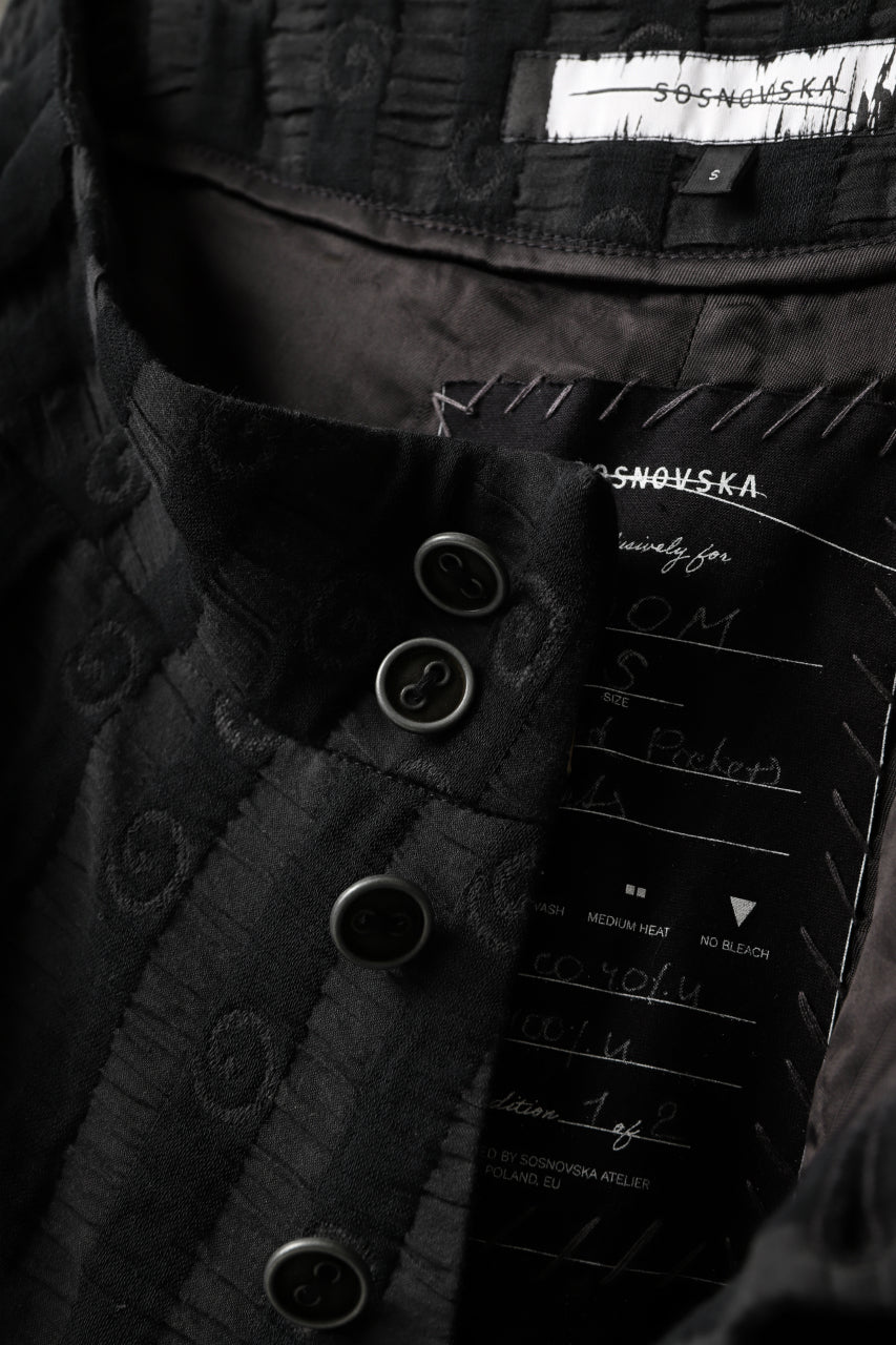 画像をギャラリービューアに読み込む, SOSNOVSKA exclusive LOADED POCKETS PANTS (BLACK STRIPE)