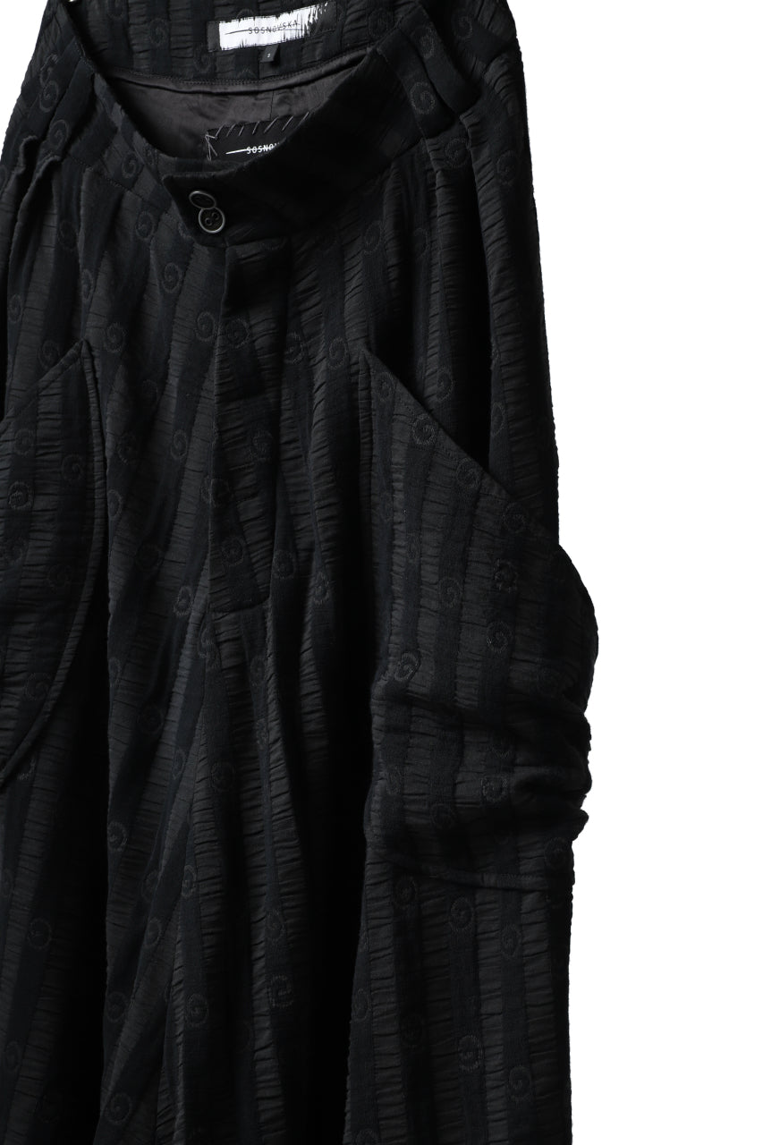 画像をギャラリービューアに読み込む, SOSNOVSKA exclusive LOADED POCKETS PANTS (BLACK STRIPE)