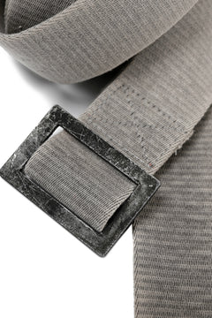 画像をギャラリービューアに読み込む, BORIS BIDJAN SABERI FABRIC & PLATE BELT / OBJECT DYED "BELT5-SIN" (CARBON GREY)
