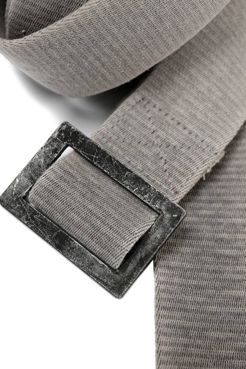画像をギャラリービューアに読み込む, BORIS BIDJAN SABERI FABRIC & PLATE BELT / OBJECT DYED "BELT5-SIN" (CARBON GREY)